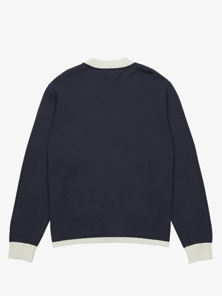 knit cardigan (navy)