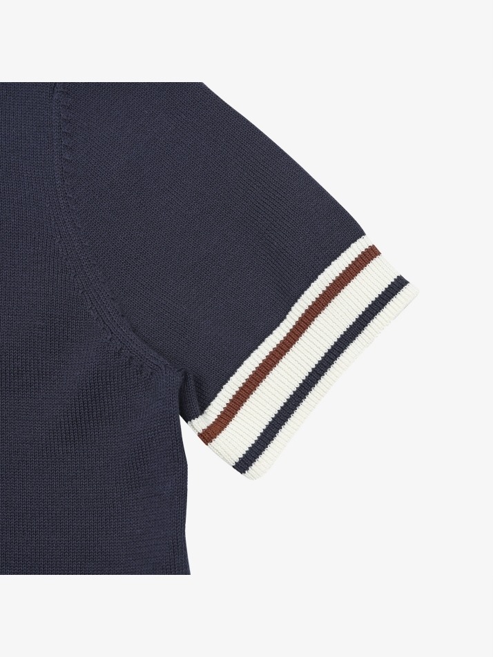 Knit polo (navy)