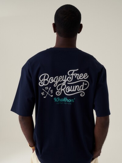 Bogey free round T shirts (navy)
