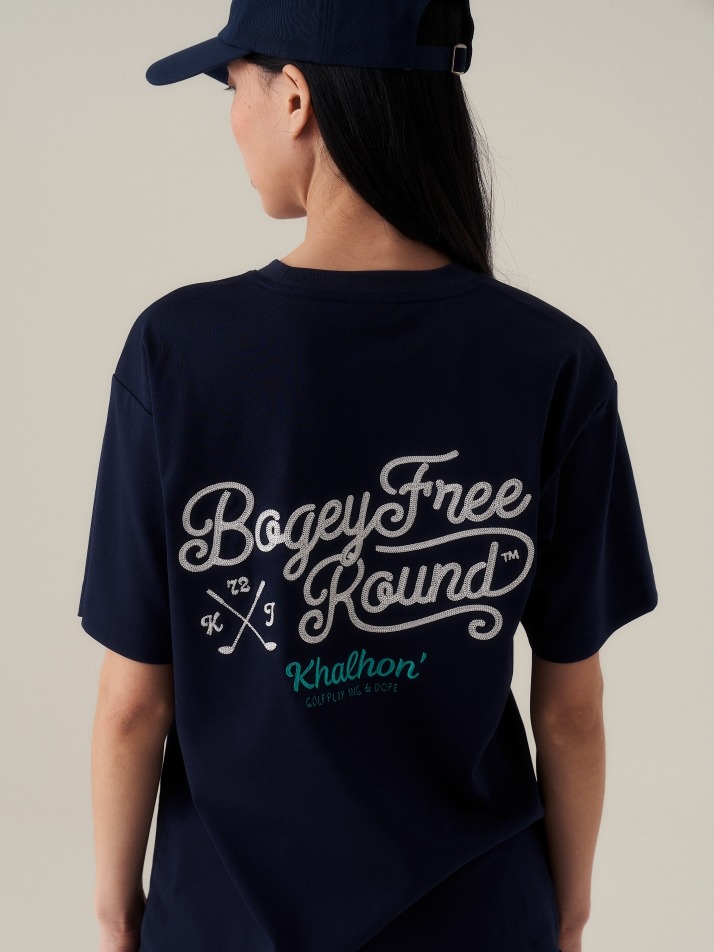 Bogey free round T shirts (navy)