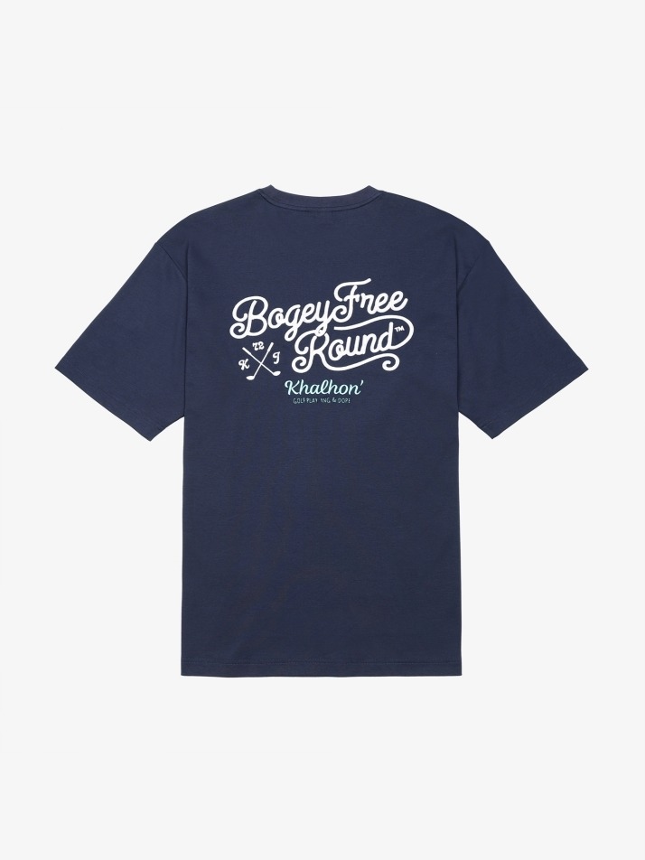 Bogey free round T shirts (navy)