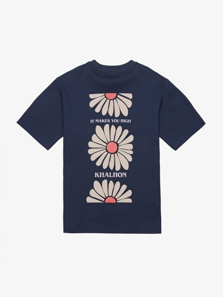 Khalhon Flower T shirts (navy)