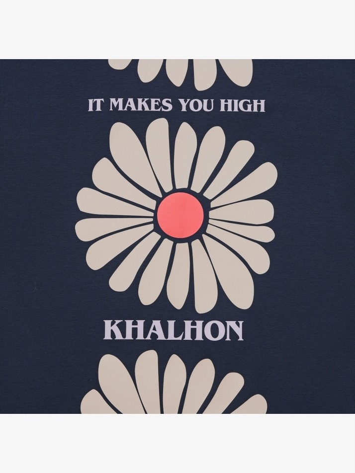 Khalhon Flower T shirts (navy)