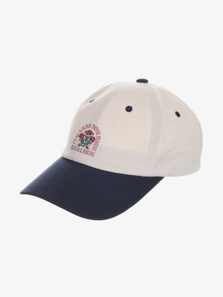 Flower logo cap (navy)