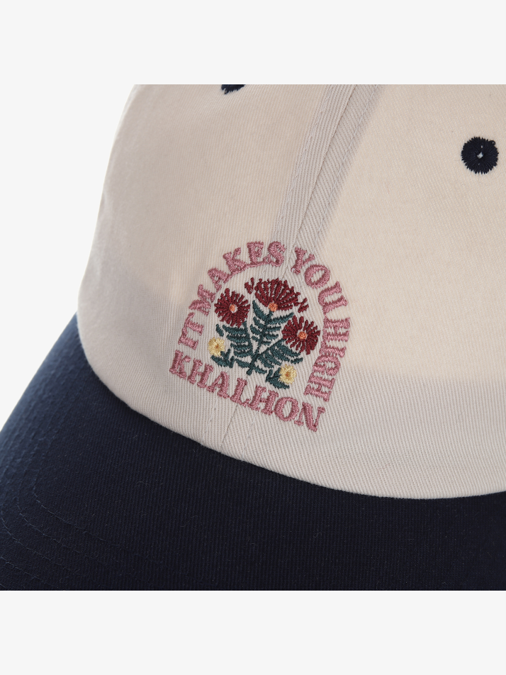 Flower logo cap (navy)