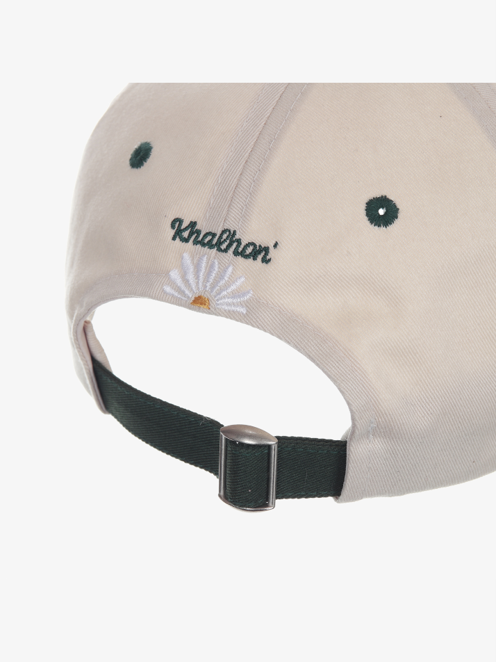 Flower cap lettering (dark green)