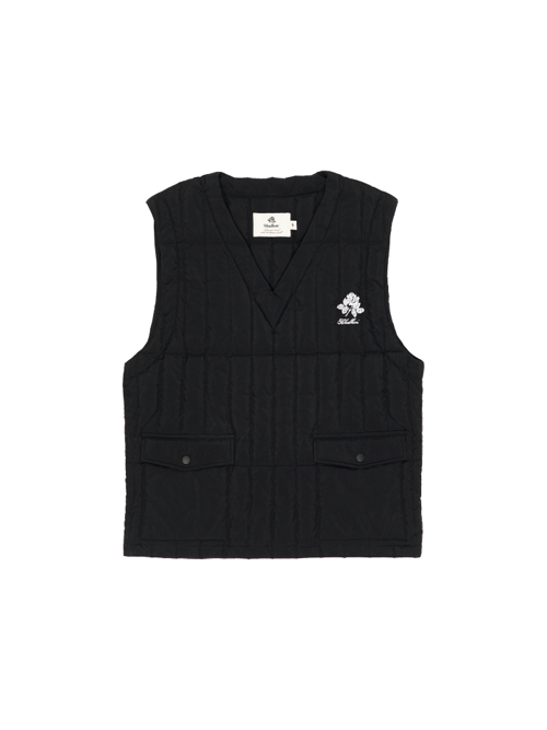 DUCK DOWN QUILTING VEST (BLACK)