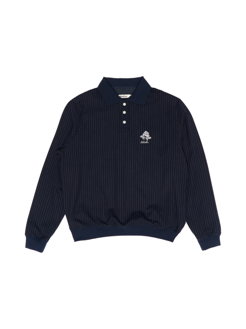 STRIPE POLO (NAVY)