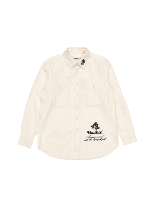 EMBROIDERY SHIRT (OFF WHITE)