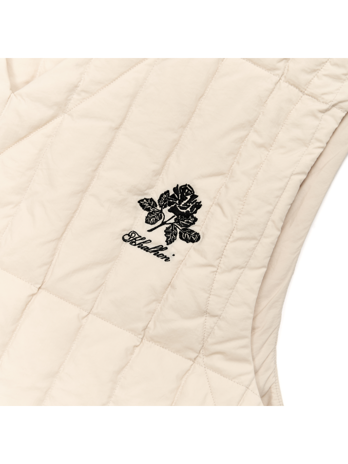 DUCK DOWN QUILTING VEST (LIGHT BEIGE)