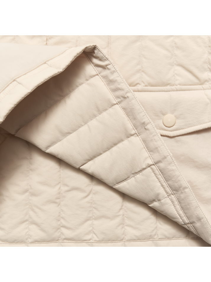 DUCK DOWN QUILTING VEST (LIGHT BEIGE)