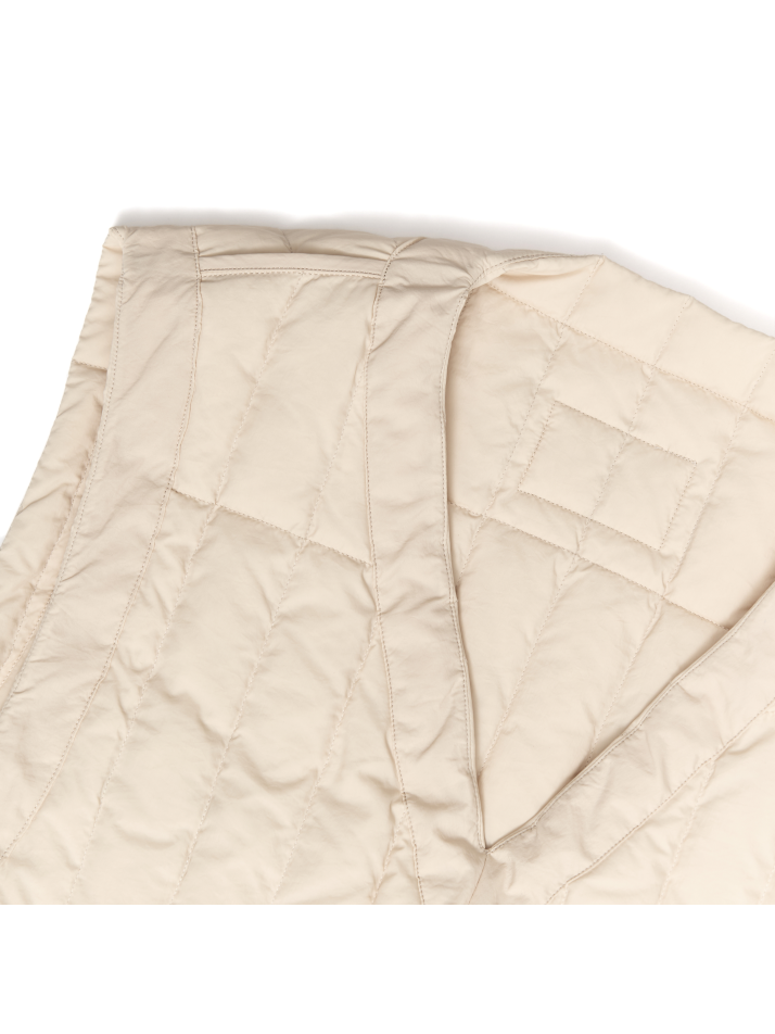 DUCK DOWN QUILTING VEST (LIGHT BEIGE)