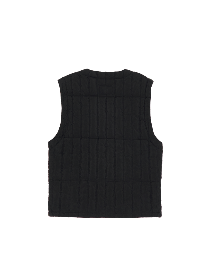 DUCK DOWN QUILTING VEST (BLACK)