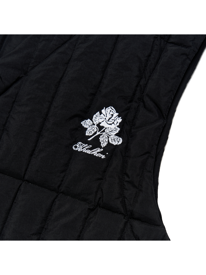 DUCK DOWN QUILTING VEST (BLACK)