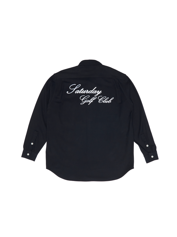 EMBROIDERY SHIRT (NAVY)