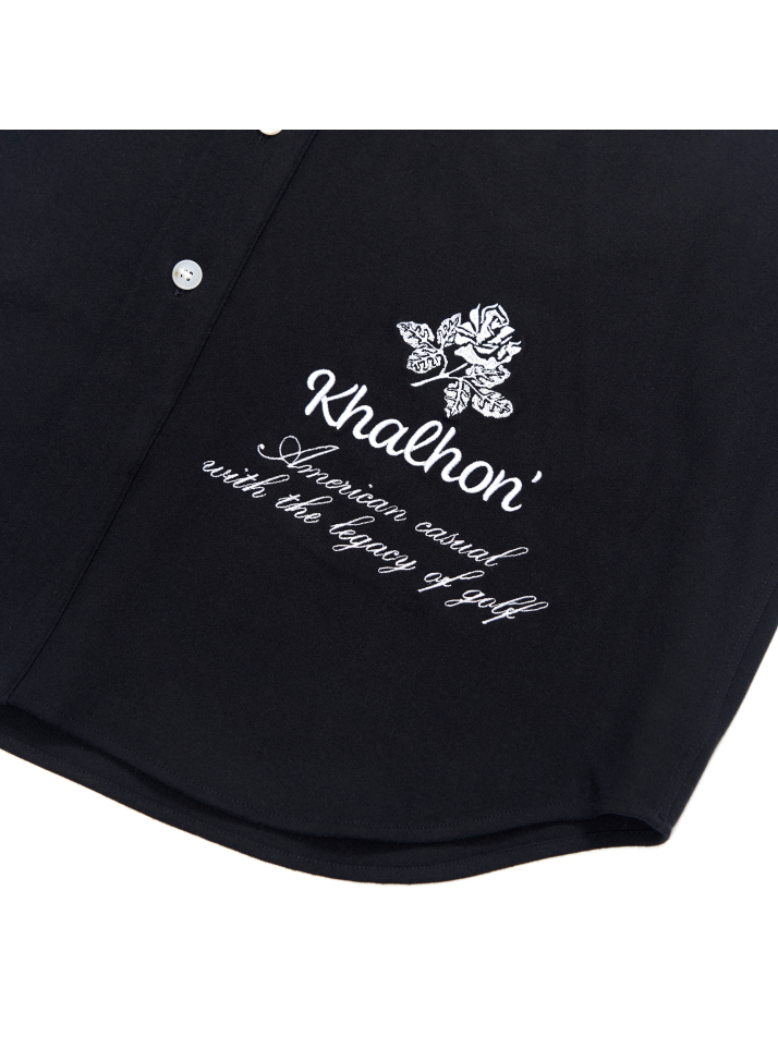 EMBROIDERY SHIRT (NAVY)