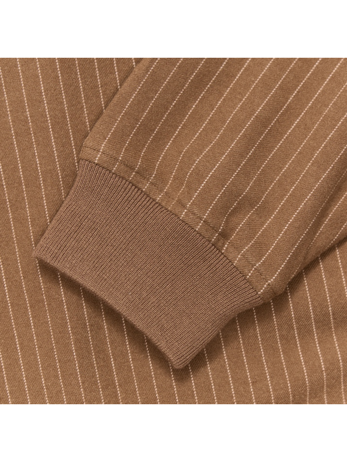 STRIPE POLO (CAMEL)