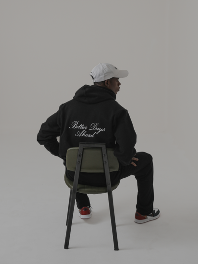 LETTERING HOODIE (BLACK)