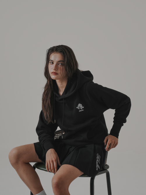 LETTERING HOODIE (BLACK)