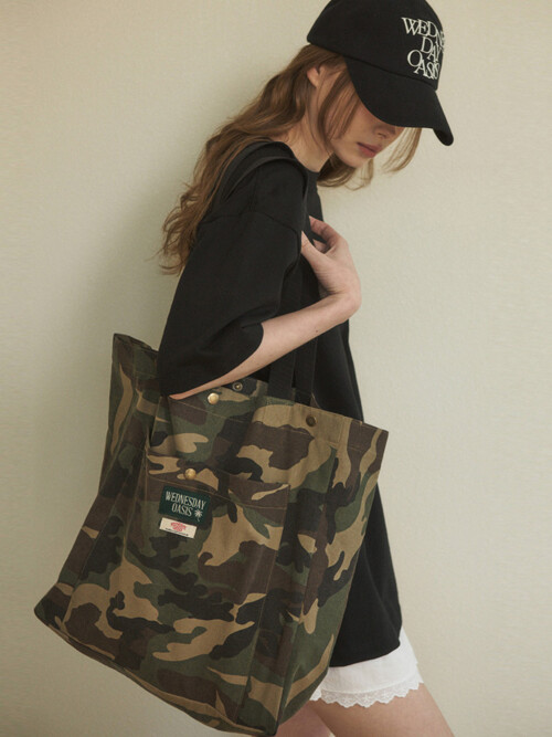에버 카모 플라쥬 에코백(one size)