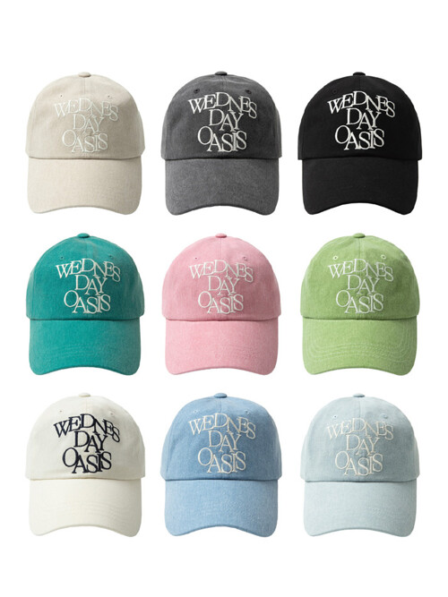 시그니처 레터링 피그먼트 볼캡(9color)