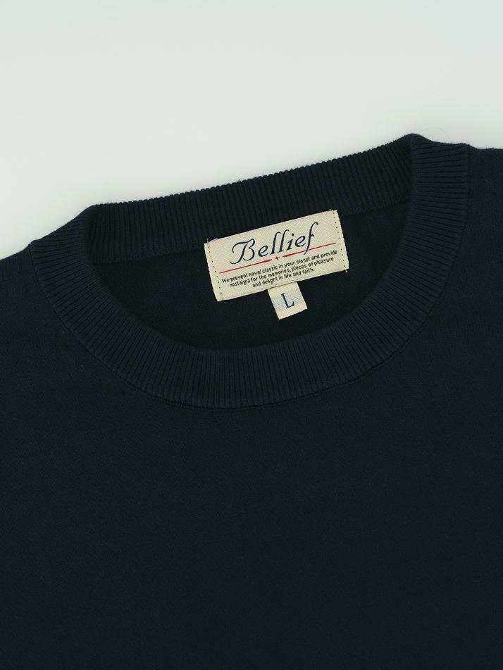 Essential Crew Neck Knit (Dark Navy)