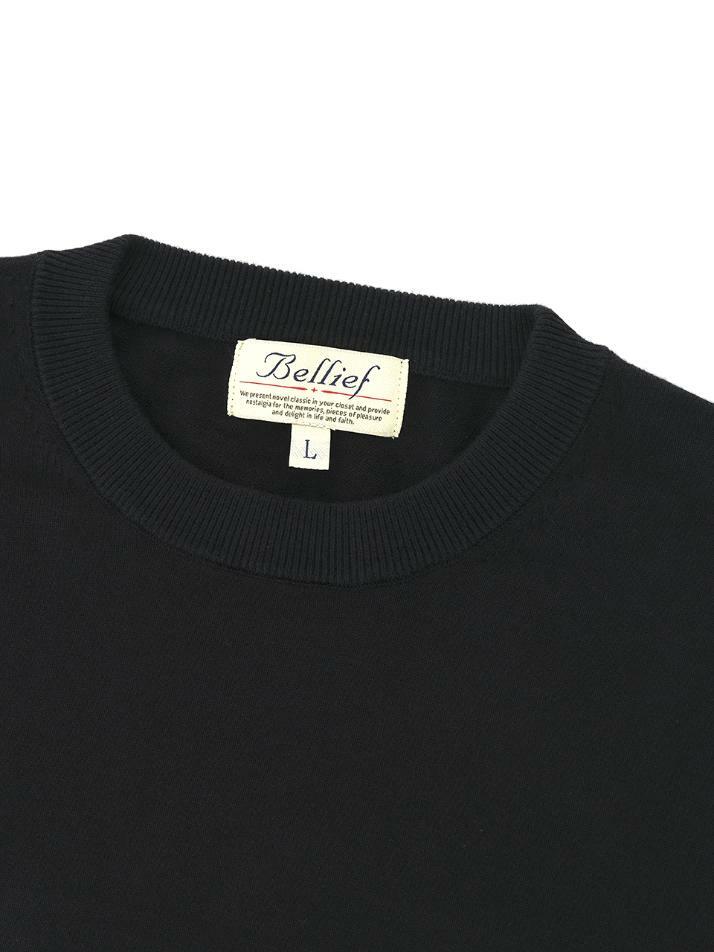 Essential Crew Neck Knit (Black)