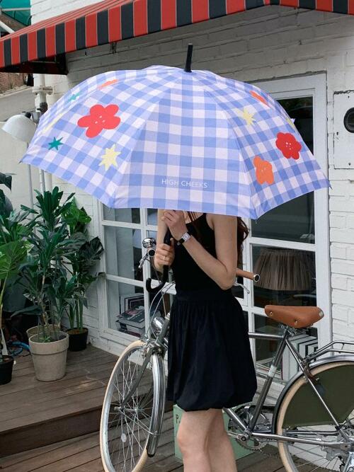 Gingham Check Umbrella_HC2435AC002M