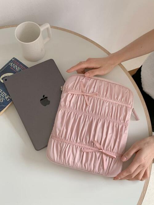 Shirring Ribbon Ipad Pouch(11inch)_HC2436PC001M