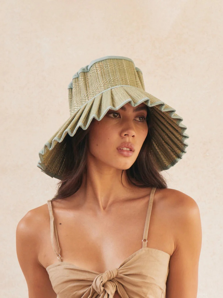 Sea Foam Capri Hat