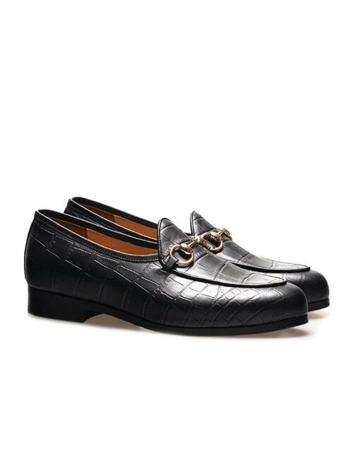 ALC4404 벨지안 홀스빗 로퍼_black croco