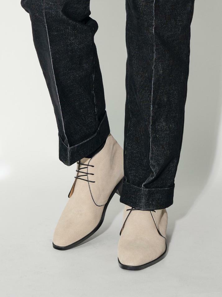 ALC0018 어도어 처카 부츠_ivory suede