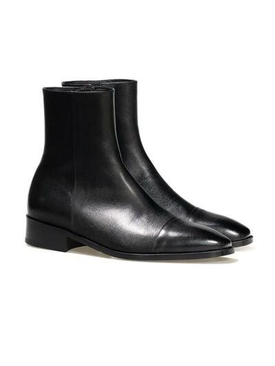 ALC0019 어도어 스트레이트팁 집업 부츠_black