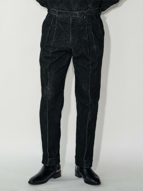 ALCPT016 투플릿츠 데님 코듀로이 팬츠_black