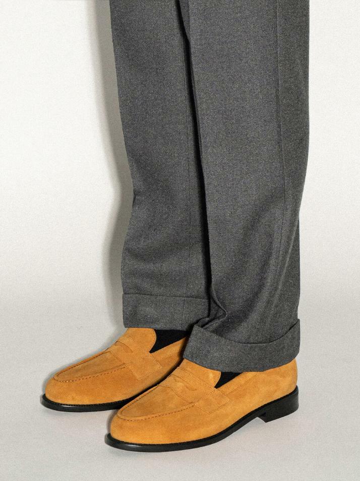 ALC4405 시메르 스웨이드 페니 로퍼_m.yellow