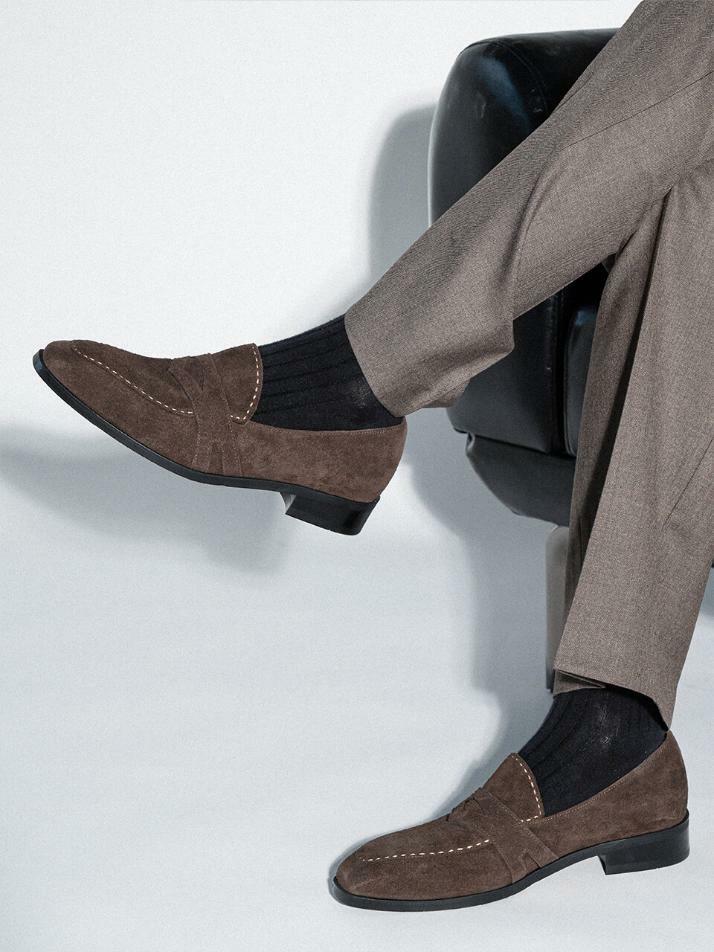 ALC1010 그리프 스웨이드 로퍼_d.brown