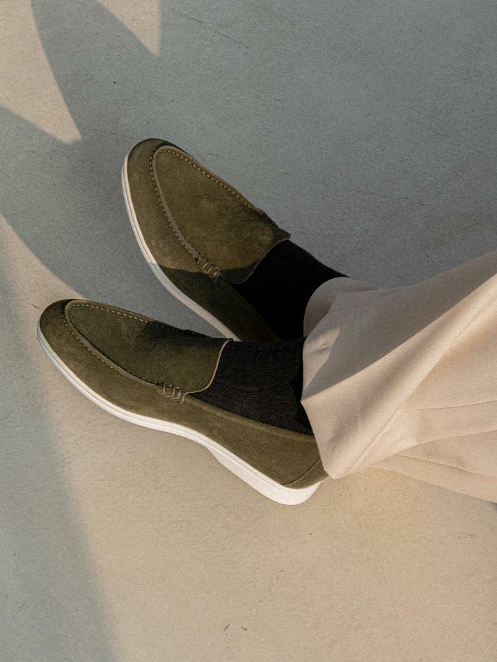 ALC502W 리조트 로퍼_kakhi suede