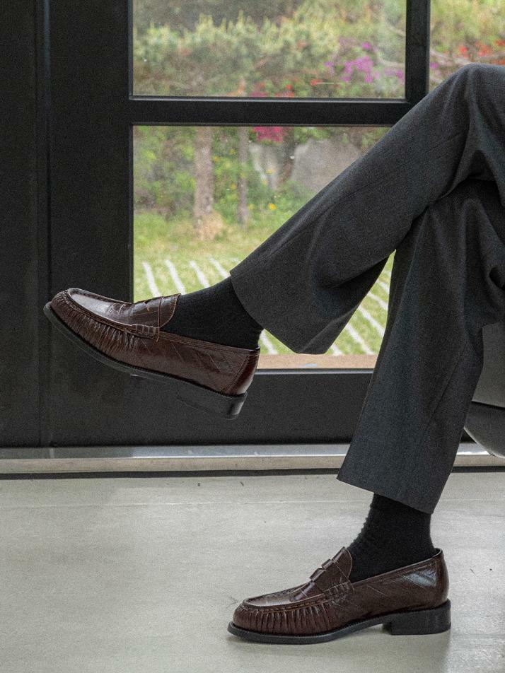 ALC4411 시메르 셔링 로퍼_brown eel