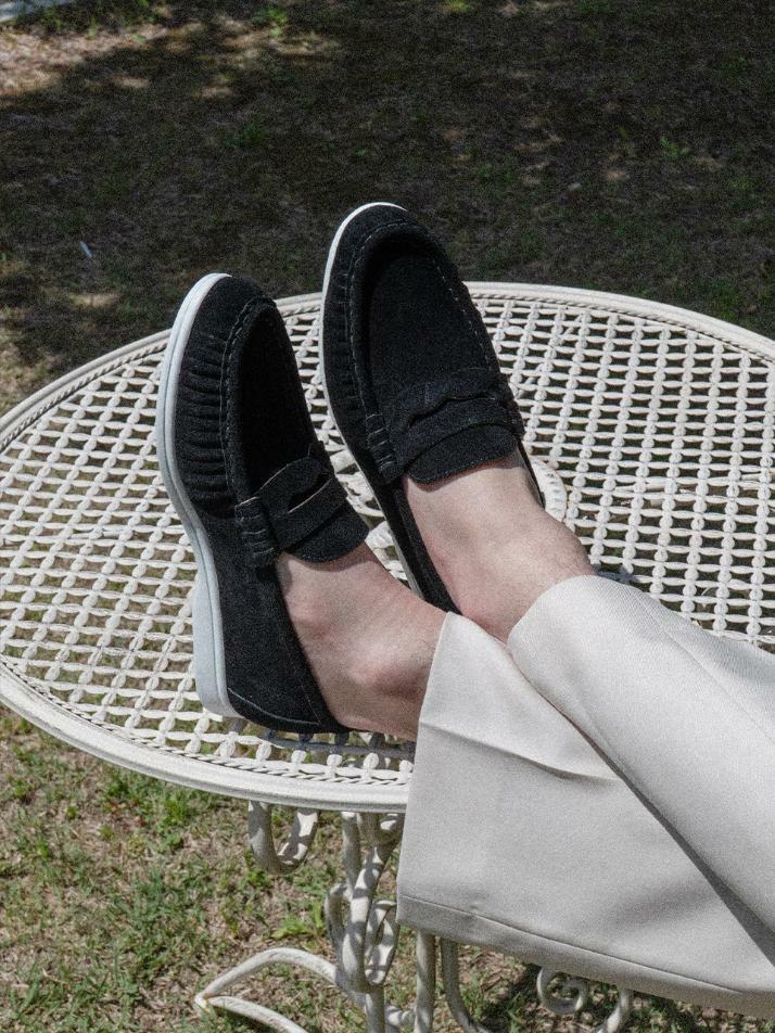 ALC4411W 리조트 셔링 로퍼_black suede