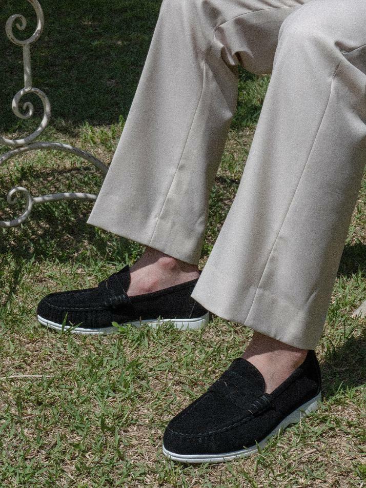 ALC4411W 리조트 셔링 로퍼_black suede