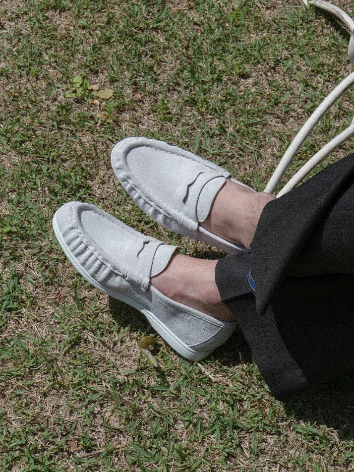 ALC4411W 리조트 셔링 로퍼_white suede