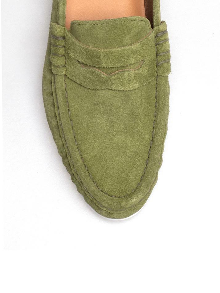 ALC4411W 리조트 셔링 로퍼_O.green suede