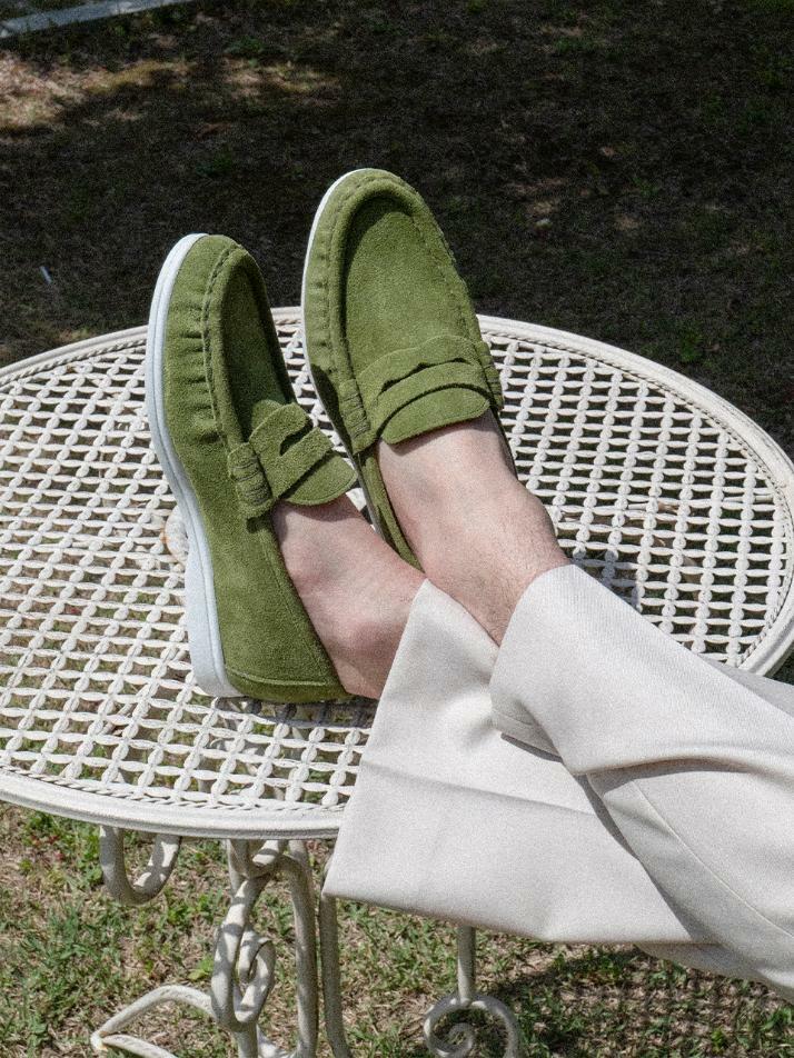 ALC4411W 리조트 셔링 로퍼_O.green suede