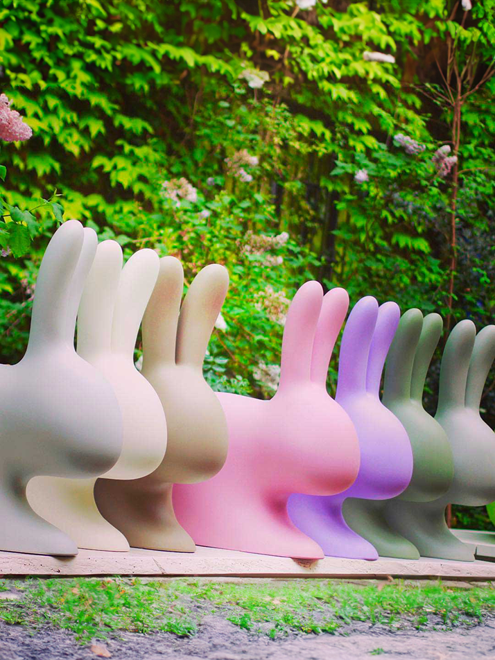 퀴부 래빗 체어 라지 토끼 의자 발삼그린 Qeeboo Rabbit Chair Balsam Green