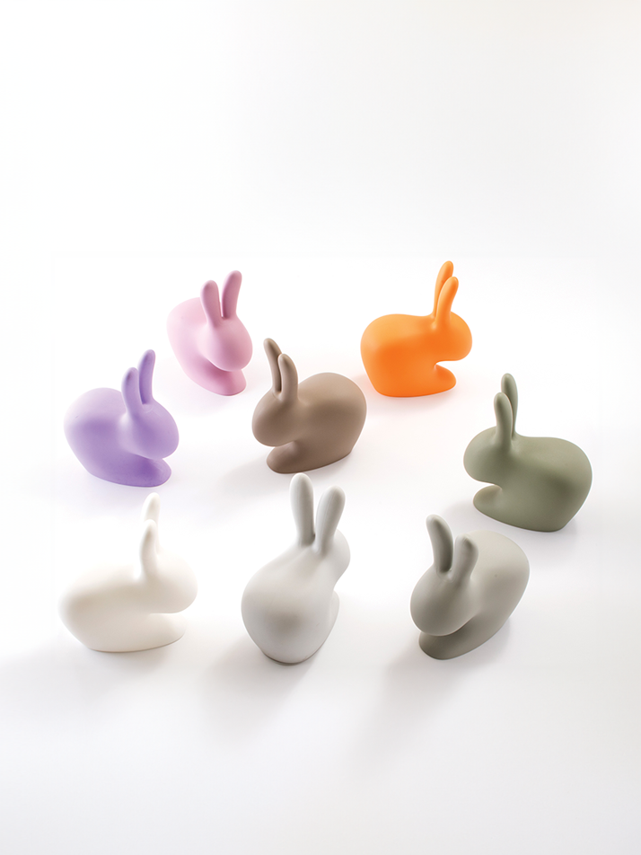 퀴부 래빗 체어 라지 토끼 의자 라이트블루 Qeeboo Rabbit Chair Light Blue