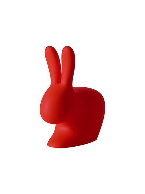 퀴부 래빗 체어 라지 토끼 의자 레드 Qeeboo Rabbit Chair Red