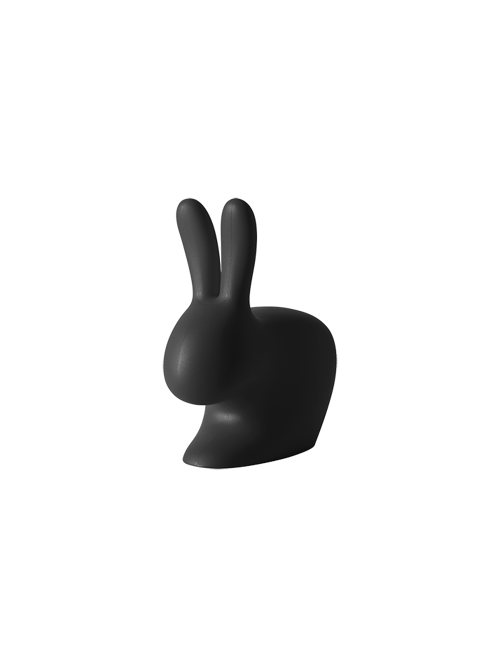 퀴부 래빗 체어 베이비 토끼 의자 블랙 Qeeboo Rabbit Chair Baby Black