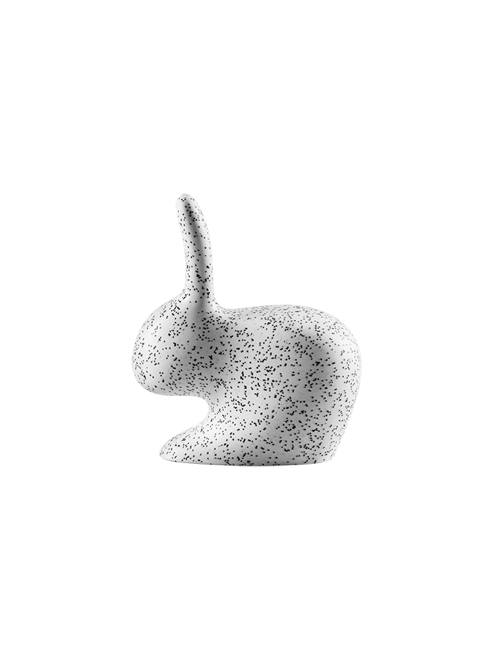 퀴부 래빗체어 베이비 닷 토끼의자 화이트-블랙 Rabbit Chair Baby Dots White/Black