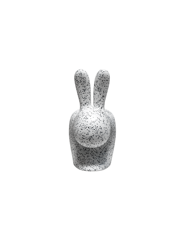 퀴부 래빗체어 베이비 닷 토끼의자 화이트-블랙 Rabbit Chair Baby Dots White/Black