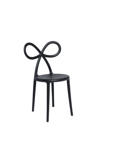 퀴부 리본 체어 블랙 Ribbon Chair Black